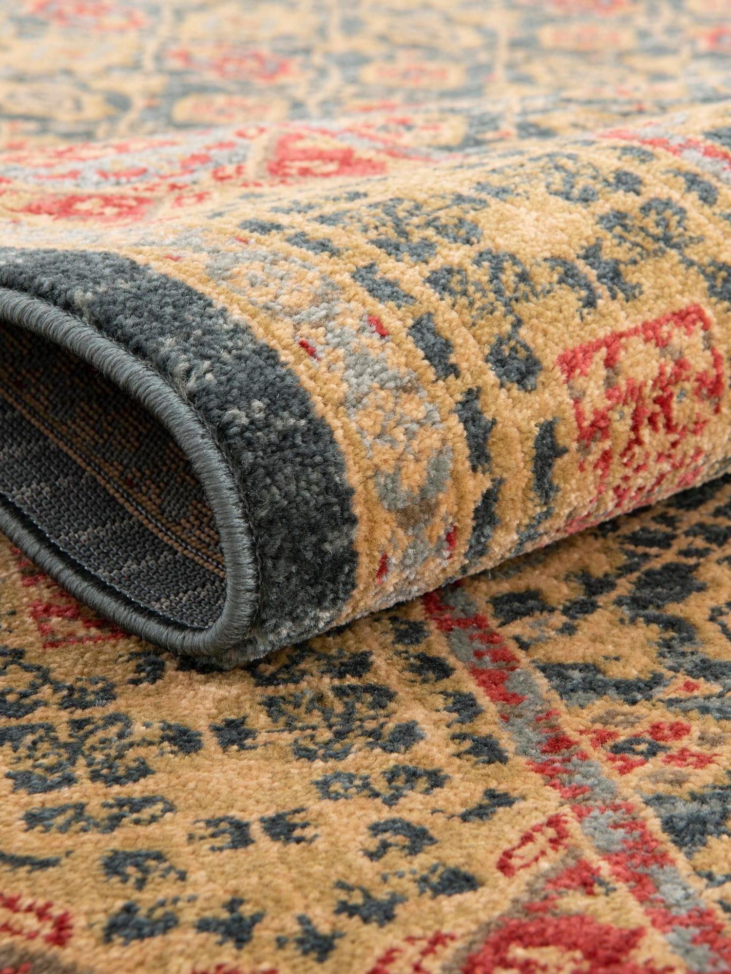 Navy Blue 9' x 12' Palace Rectangle Area Rug