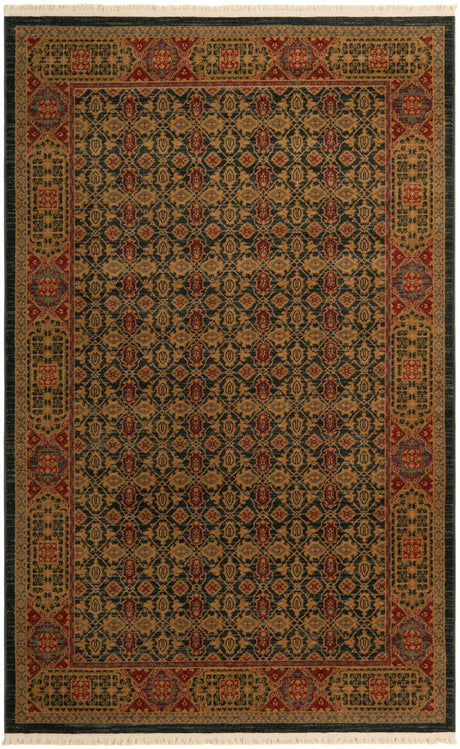 Navy Blue 5' 1 x 8' Palace Rectangle Area Rug