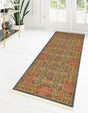 Navy Blue 2' 7 x 10' Palace Runner Area Rug Traditional Motif Design 100% Polypropylene Majestic Carpet for Elegant Interior Decorating for Sale at Rug Engine