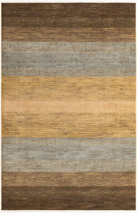 Multicolor 6' 1 x 9' Fars Rectangle Area Rug 100% Polypropylene Unique Traditional Carpet for Classical Living, Dining Room & Office Spaces for Sale at Rug Engine
