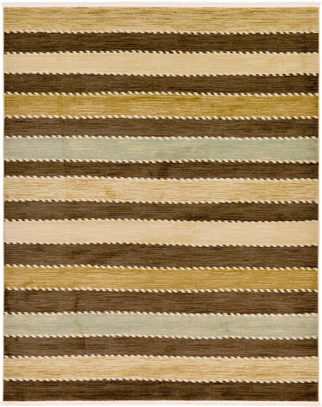 Brown 8' x 10' Fars Rectangle Area Rug 100% Polypropylene Unique Traditional Carpet for Classical Living, Dining Room & Office Spaces for Sale at Rug Engine