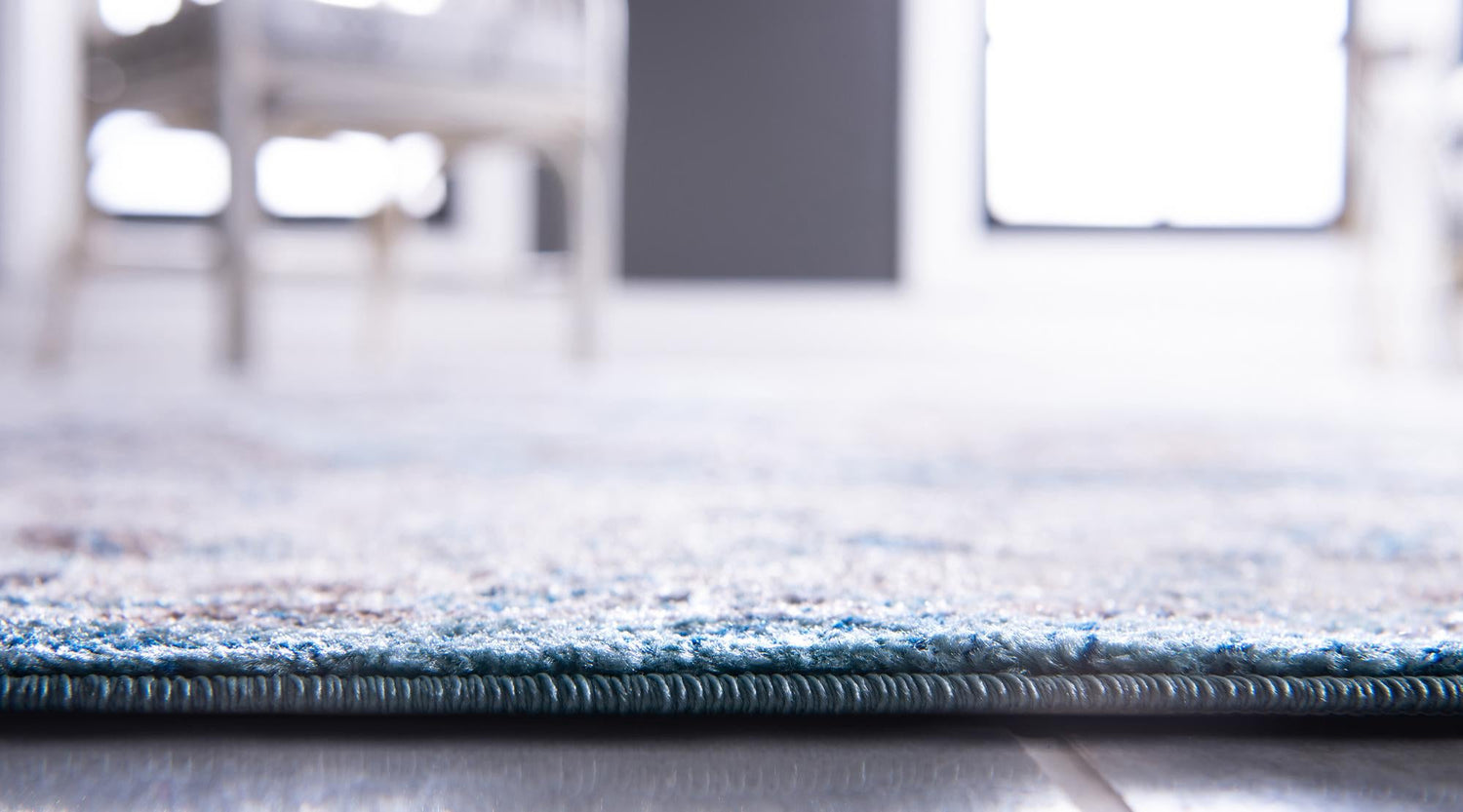 Light Blue 4' 1 x 6' 1 Tradition Rectangle Area Rug Traditional Classic Vintage Design Carpet for Living Room, Bedrooms, Dining, Office Space for Sale at Rug Engine