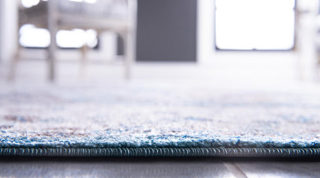 Light Blue 4' 1 x 6' 1 Tradition Rectangle Area Rug Traditional Classic Vintage Design Carpet for Living Room, Bedrooms, Dining, Office Space for Sale at Rug Engine