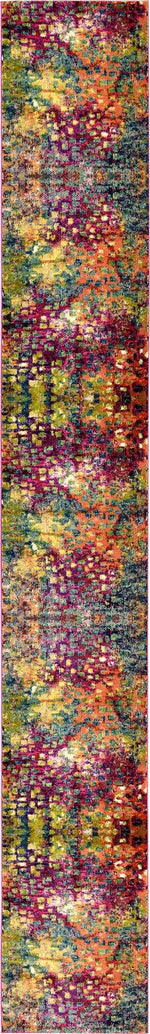 Multicolor 3' x 20' Jardin Runner Rug