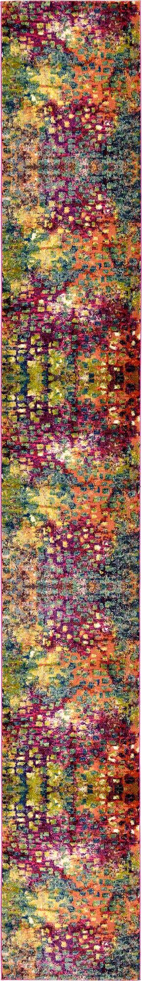 Multicolor 3' x 20' Jardin Runner Rug