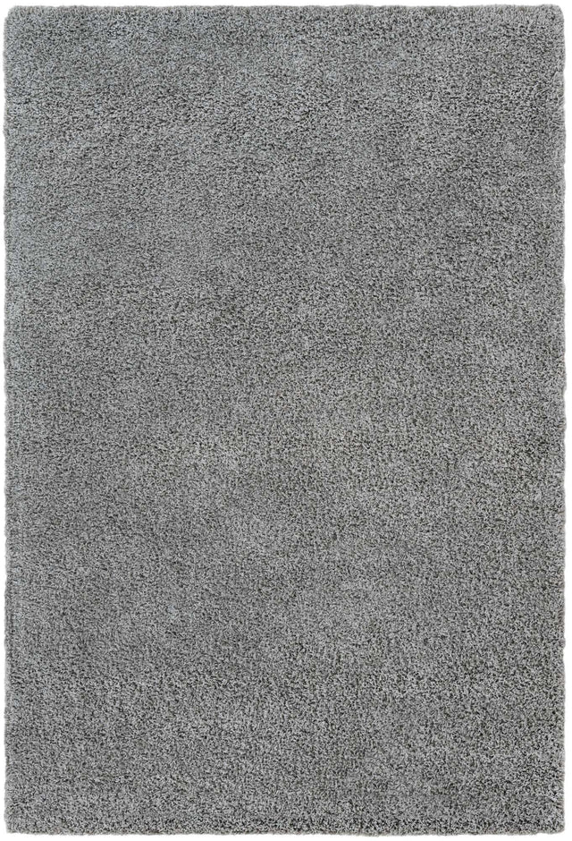 Cloud Gray 6' 1 x 9' Solid Shag Rectangle Rug