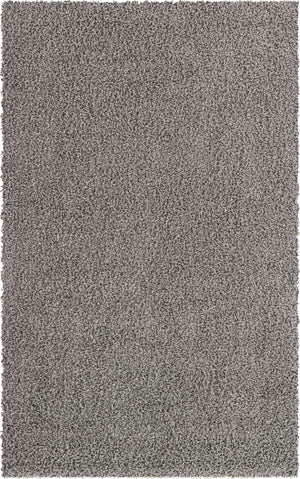Cloud Gray 5' 1 x 8' Solid Shag Rectangle Rug