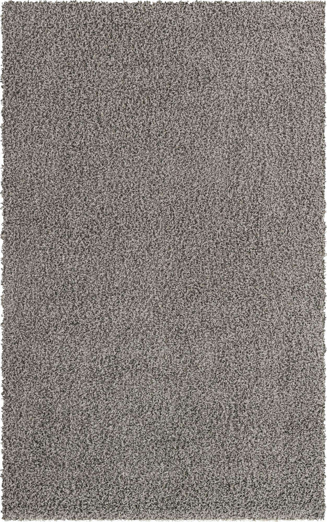 Cloud Gray 5' 1 x 8' Solid Shag Rectangle Rug