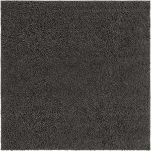 Graphite Gray 8' x 8' Solid Shag Square Rug