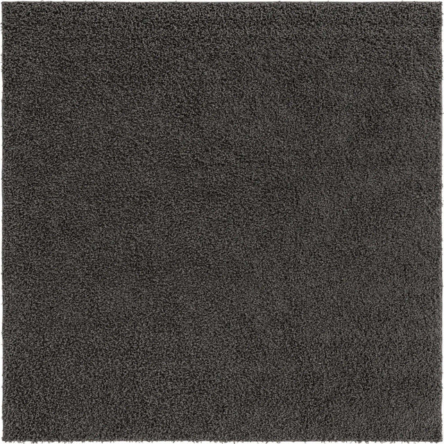 Graphite Gray 8' x 8' Solid Shag Square Rug