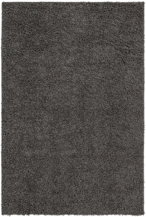 Graphite Gray 6' 1 x 9' Solid Shag Rectangle Area Rug Thick Soft Touch Fluffy & Plush Shaggy Pile