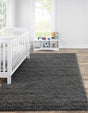 Graphite Gray 8' x 10' Solid Shag Rectangle Rug