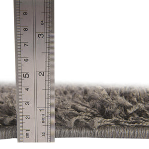 Graphite Gray 8' x 10' Solid Shag Rectangle Rug
