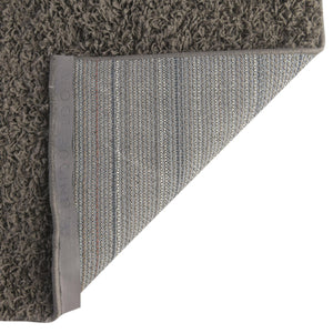 Graphite Gray 5' 1 x 8' Solid Shag Rectangle Rug