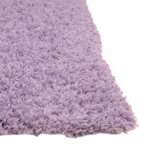Lilac 8' x 8' Solid Shag Square Rug