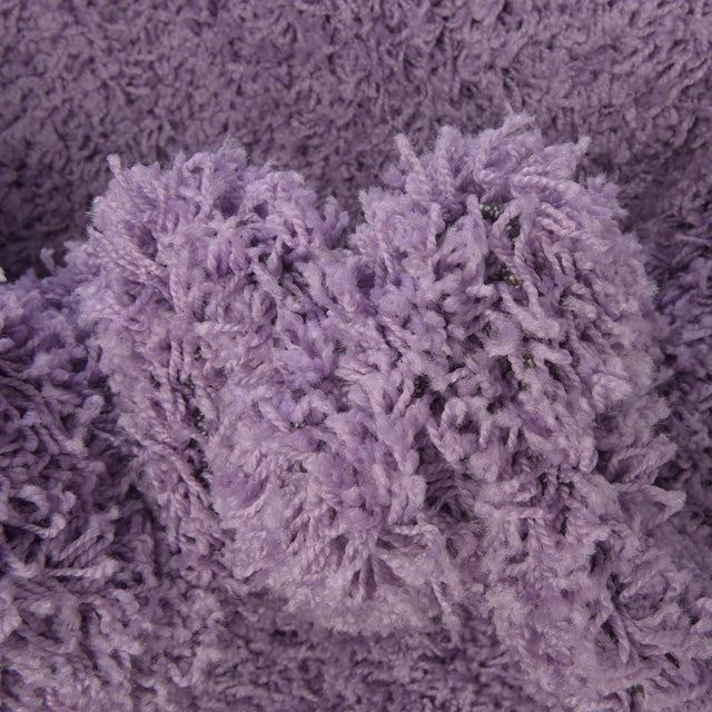 Lilac 8' x 8' Solid Shag Square Rug