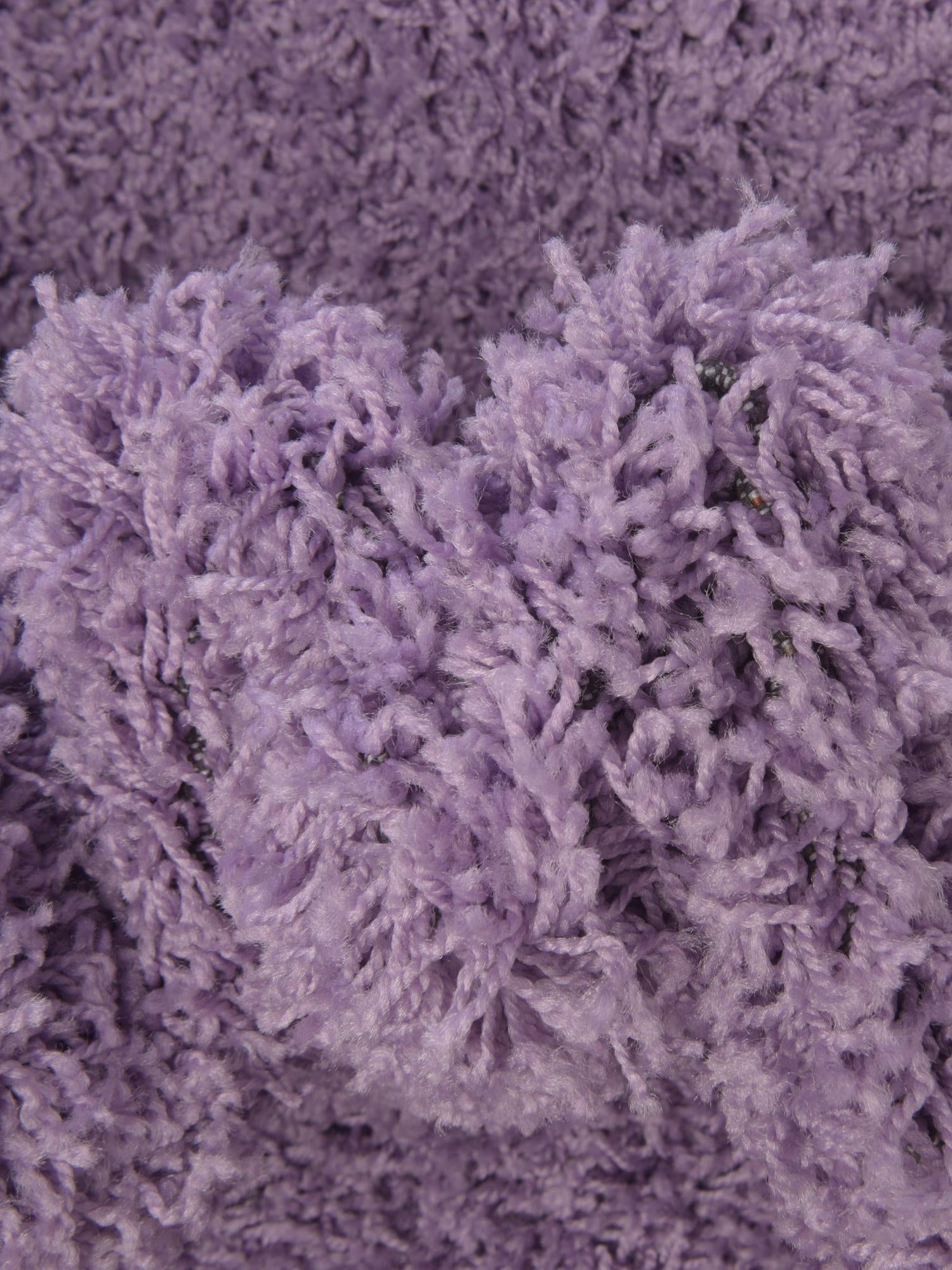 Lilac 5' 3 x 8' Solid Shag Rectangle Area Rug Thick Soft Touch Fluffy & Plush Shaggy Pile Durable Minimalist Carpet for Classic Interior Design for Sale at Rug Engine