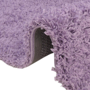 Lilac 5' 3 x 8' Solid Shag Rectangle Area Rug Thick Soft Touch Fluffy & Plush Shaggy Pile