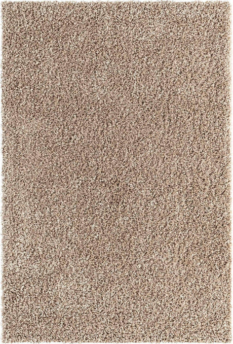 Taupe 6' 1 x 9' Solid Shag Rectangle Rug