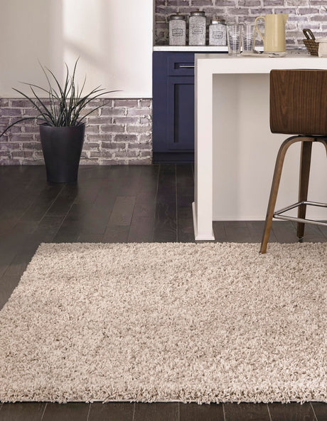 Taupe 2' x 3' 1 Solid Shag Rectangle Area Rug Thick Soft Touch Fluffy & Plush Shaggy Pile Discounted Clearance Final Sale Durable Minimalist Carpet for Classic Interior Design for Sale at Rug Engine