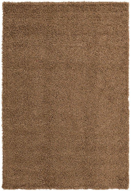Sandy Brown 6' 1 x 9' Solid Shag Rectangle Area Rug Thick Soft Touch Fluffy & Plush Shaggy Pile
