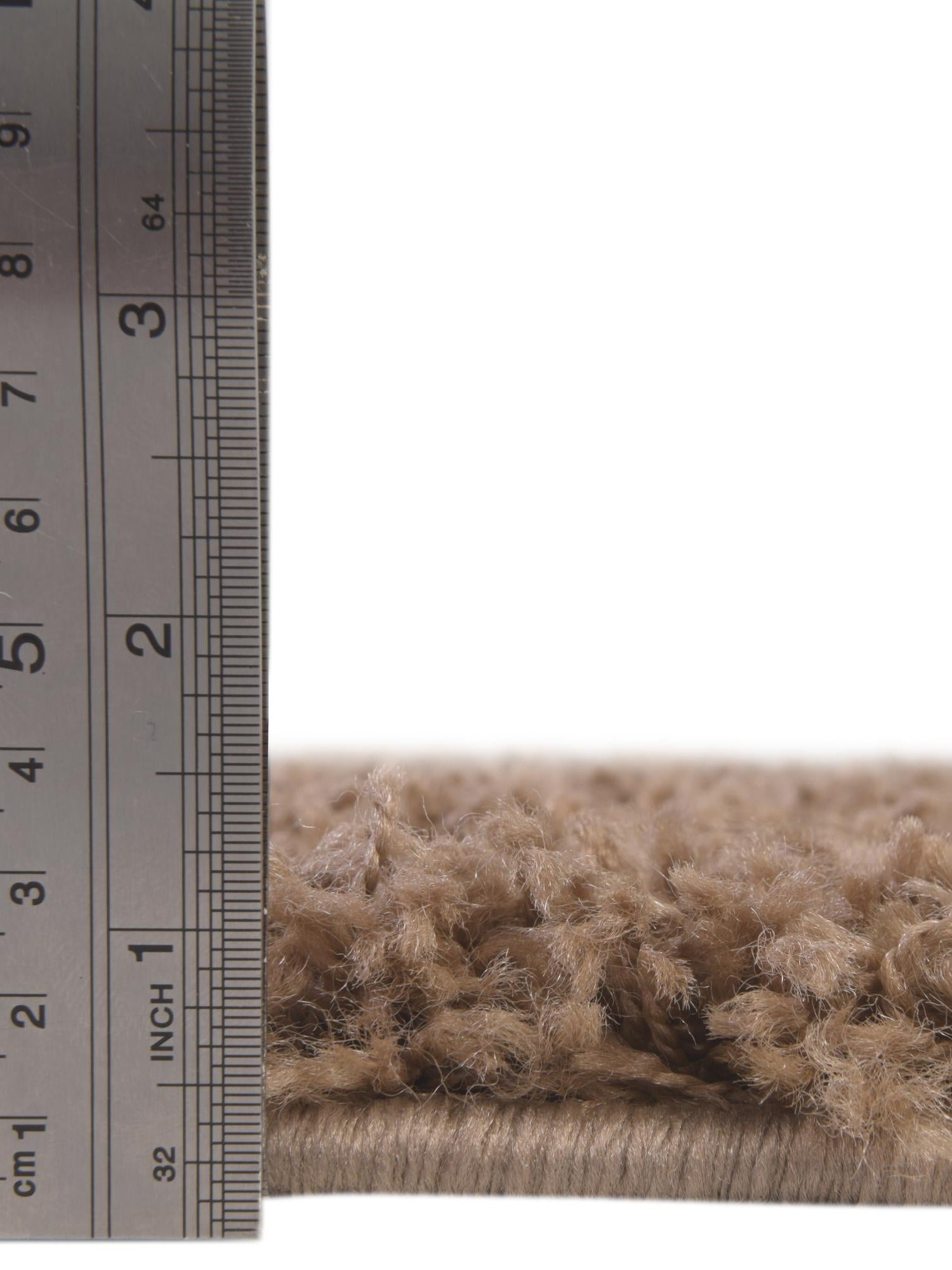 Sandy Brown 6' 1 x 9' Solid Shag Rectangle Area Rug Thick Soft Touch Fluffy & Plush Shaggy Pile