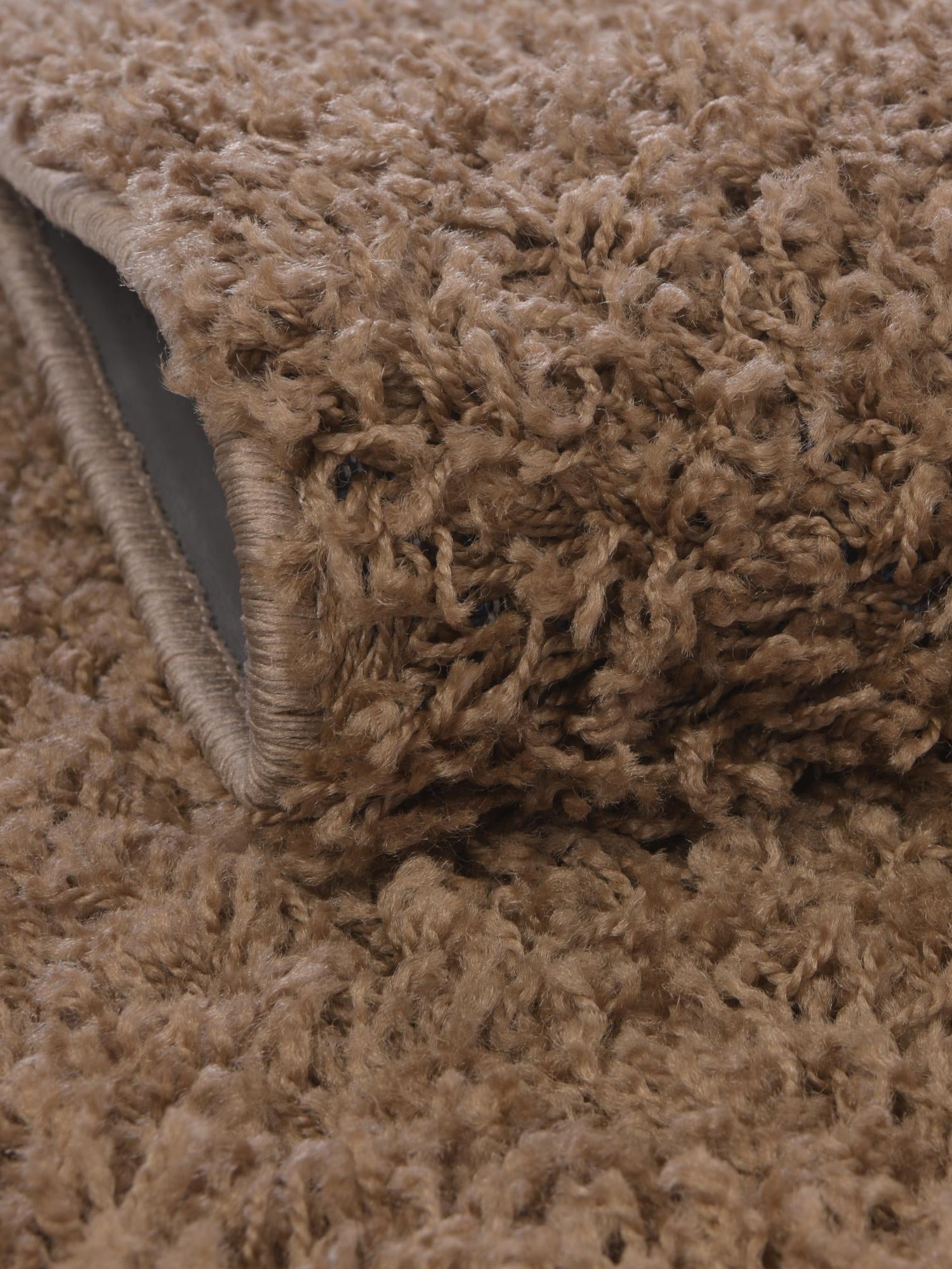 Sandy Brown 7' 10 x 11' Solid Shag Rectangle Area Rug Thick Soft Touch Fluffy & Plush Shaggy Pile Durable Minimalist Carpet for Classic Interior Design for Sale at Rug Engine