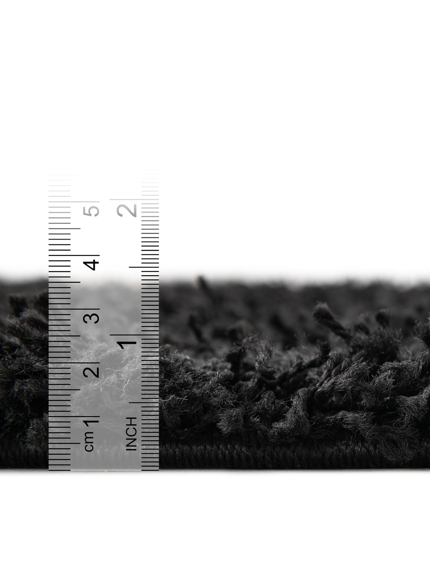 Jet Black 5' 3 x 8' Solid Shag Rectangle Area Rug Thick Soft Touch Fluffy & Plush Shaggy Pile Discounted Clearance Final Sale