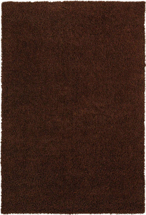 Chocolate Brown 7' 1 x 10' Solid Shag Rectangle Area Rug Thick Soft Touch Fluffy & Plush Shaggy Pile