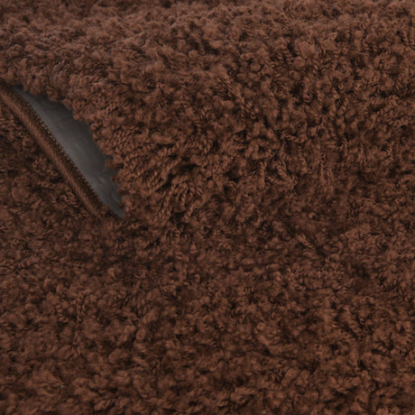 Chocolate Brown 5' 3 x 8' Solid Shag Rectangle Area Rug Thick Soft Touch Fluffy & Plush Shaggy Pile Durable Minimalist Carpet for Classic Interior Design for Sale at Rug Engine