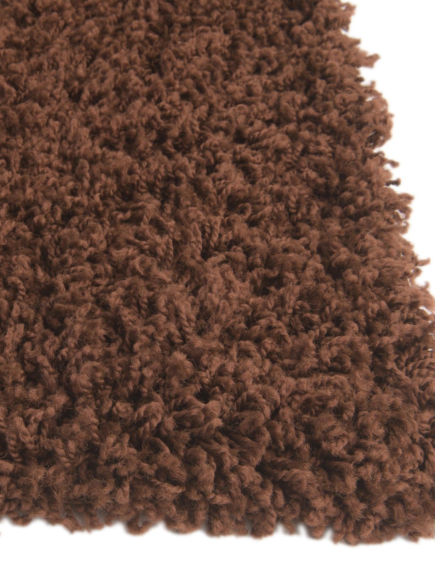 Chocolate Brown 7' 10 x 11' Solid Shag Rectangle Area Rug Thick Soft Touch Fluffy & Plush Shaggy Pile Durable Minimalist Carpet for Classic Interior Design for Sale at Rug Engine