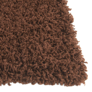 Chocolate Brown 2' x 3' 1 Solid Shag Rectangle Rug
