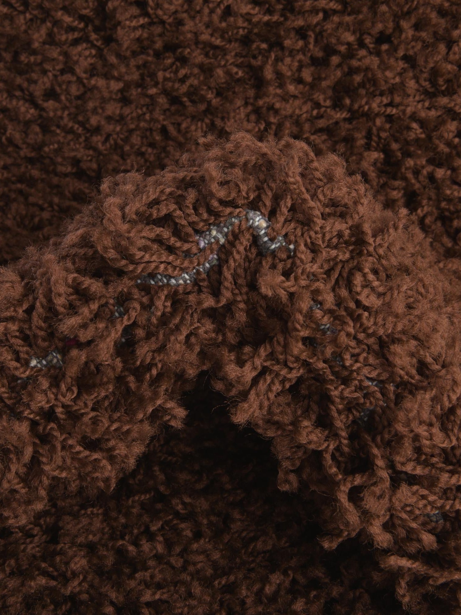 Chocolate Brown 4' 1 x 6' 1 Solid Shag Rectangle Area Rug Thick Soft Touch Fluffy & Plush Shaggy Pile Durable Minimalist Carpet for Classic Interior Design for Sale at Rug Engine