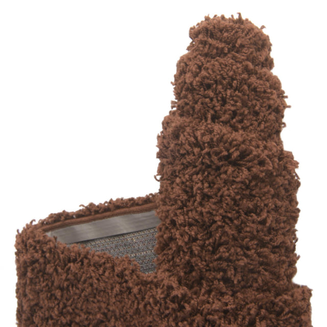 Chocolate Brown 7' 10 x 11' Solid Shag Rectangle Area Rug Thick Soft Touch Fluffy & Plush Shaggy Pile