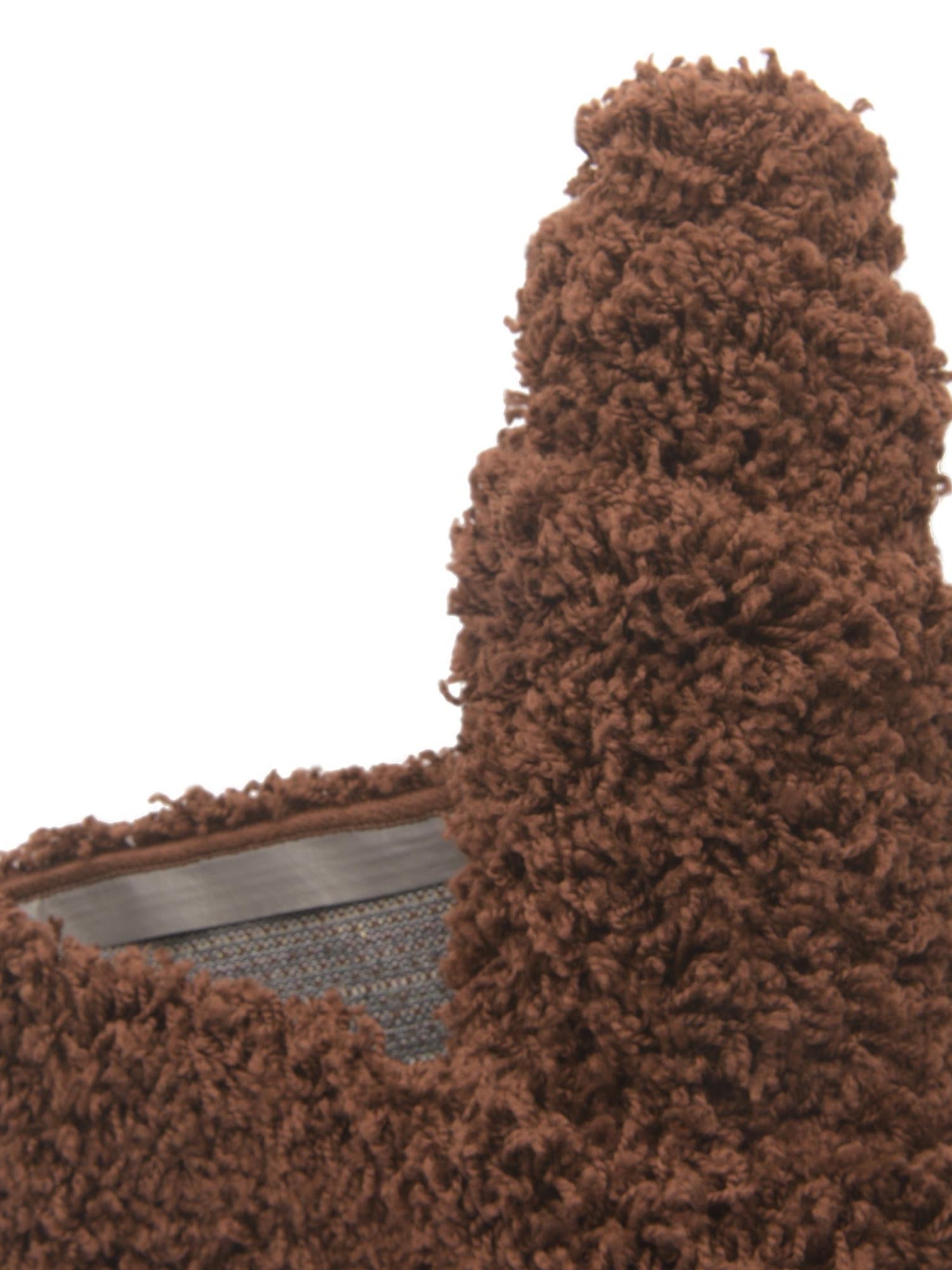 Chocolate Brown 4' 1 x 6' 1 Solid Shag Rectangle Area Rug Thick Soft Touch Fluffy & Plush Shaggy Pile Durable Minimalist Carpet for Classic Interior Design for Sale at Rug Engine