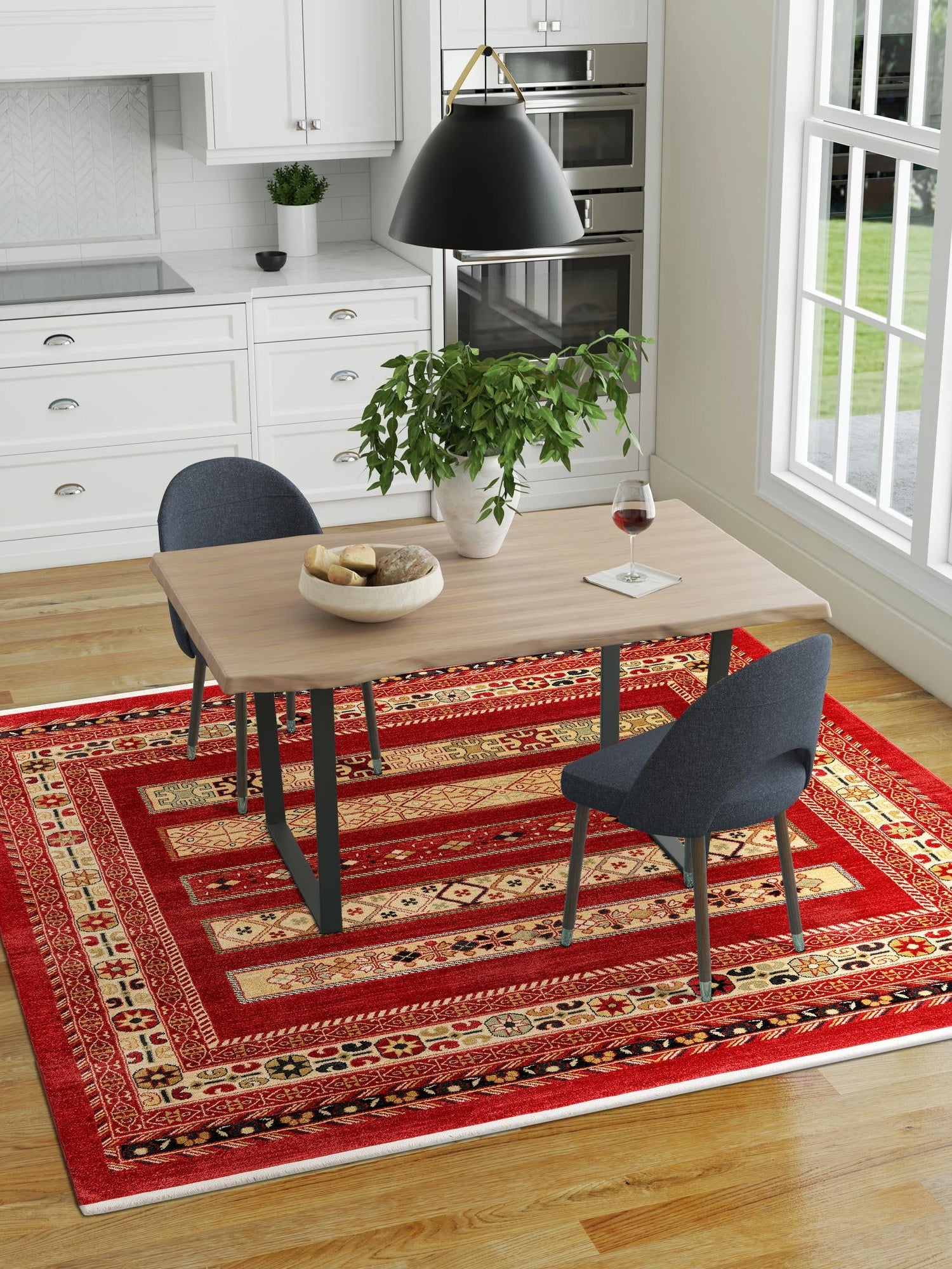 Rust Red 10' x 10' Fars Square Area Rug 100% Polypropylene Unique Traditional Carpet for Classical Living, Dining Room & Office Spaces for Sale at Rug Engine