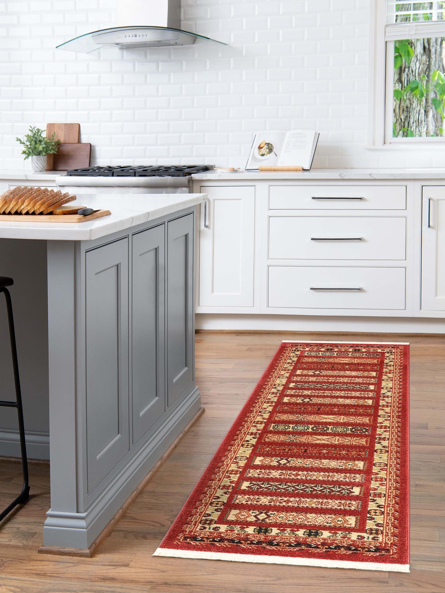 Rust Red 2' 7 x 10' Fars Runner Area Rug 100% Polypropylene Unique Traditional Carpet for Classical Living, Dining Room & Office Spaces for Sale at Rug Engine