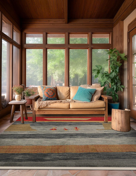 Blue 6' 1 x 6' 1 Fars Square Area Rug 100% Polypropylene Unique Traditional Carpet for Classical Living, Dining Room & Office Spaces for Sale at Rug Engine