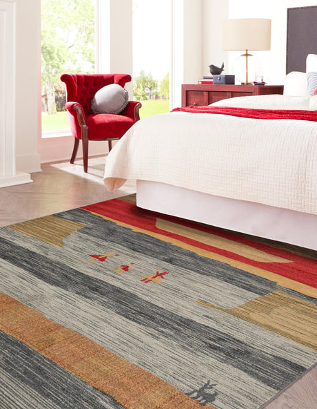 Blue 6' 1 x 6' 1 Fars Square Area Rug 100% Polypropylene Unique Traditional Carpet for Classical Living, Dining Room & Office Spaces for Sale at Rug Engine