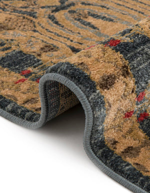 Navy Blue 2' 7 x 12' Edinburgh Runner Area Rug 100% Polypropylene Easy Clean With Cotton Backing Traditional Classic Design Carpet for Living, Dining Room, Office for Sale at Rug Engine