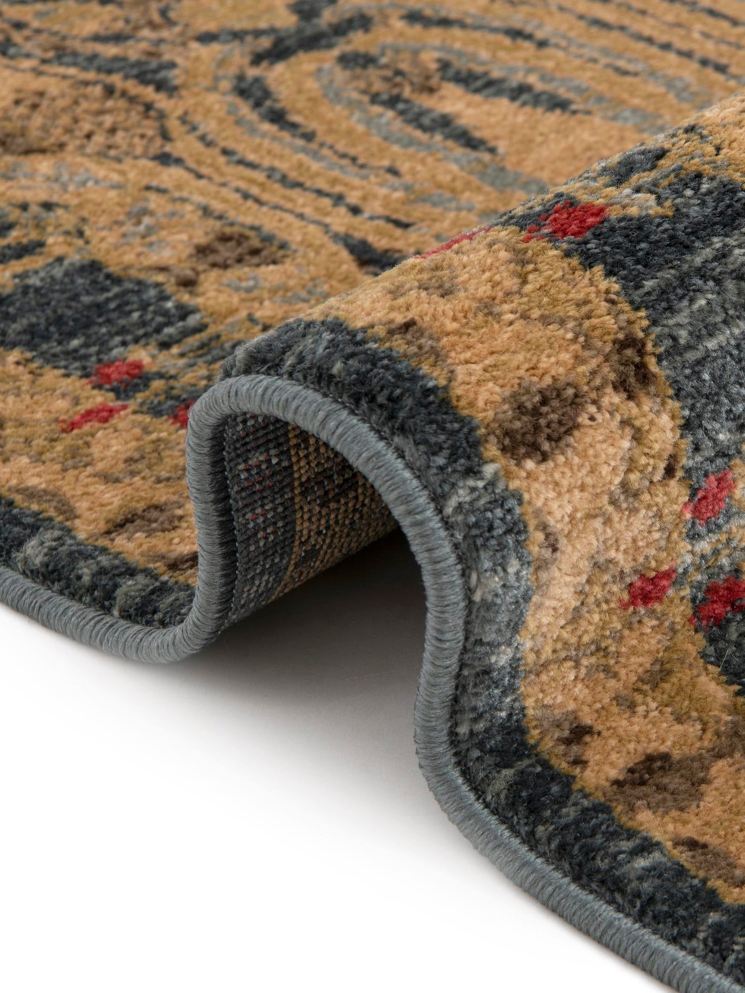 Navy Blue 2' x 8' Edinburgh Runner Area Rug 100% Polypropylene Easy Clean With Cotton Backing Traditional Classic Design Carpet for Living, Dining Room, Office for Sale at Rug Engine