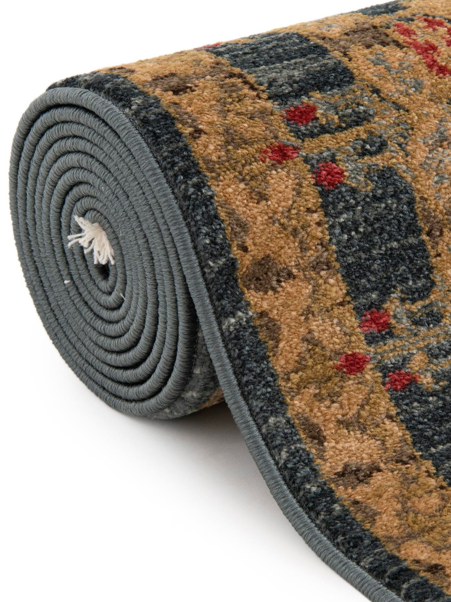 Navy Blue 2' 7 x 13' 1 Edinburgh Runner Area Rug 100% Polypropylene Easy Clean With Cotton Backing Traditional Classic Design Carpet for Living, Dining Room, Office for Sale at Rug Engine