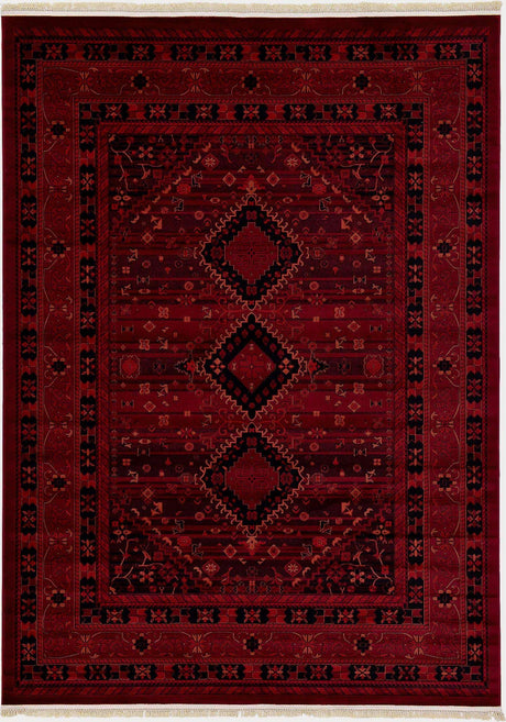 Red 7' 10 x 11' Tekke Rectangle Area Rug Classic Traditional Vintage Design Carpet for Living Rooms, Dining, Bedrooms, Office Space for Sale at Rug Engine
