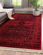 Red 6' 1 x 9' Tekke Rectangle Area Rug Classic Traditional Vintage Design Carpet for Living Rooms, Dining, Bedrooms, Office Space for Sale at Rug Engine