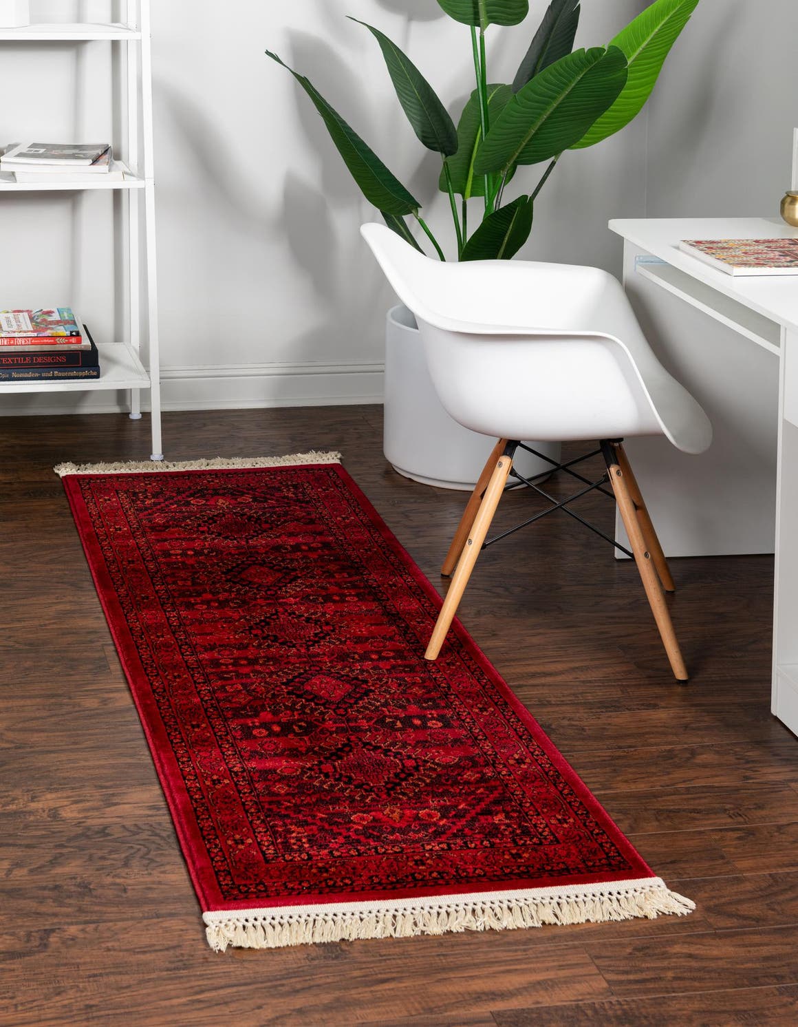 Red 3' 3 x 16' 5 Tekke Runner Area Rug Classic Traditional Vintage Design Carpet for Living Rooms, Dining, Bedrooms, Office Space for Sale at Rug Engine