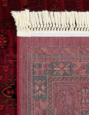 Red 3' 3 x 16' 5 Tekke Runner Area Rug Classic Traditional Vintage Design Carpet for Living Rooms, Dining, Bedrooms, Office Space for Sale at Rug Engine