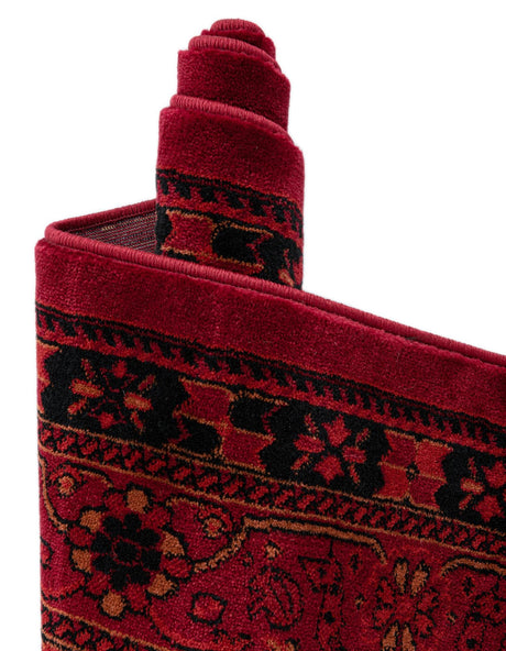 Red 3' 3 x 16' 5 Tekke Runner Area Rug Classic Traditional Vintage Design Carpet for Living Rooms, Dining, Bedrooms, Office Space for Sale at Rug Engine