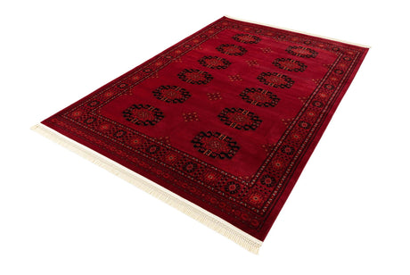 Red 7' 1 x 10' Tekke Rectangle Area Rug Classic Traditional Vintage Design Carpet for Living Rooms, Dining, Bedrooms, Office Space for Sale at Rug Engine