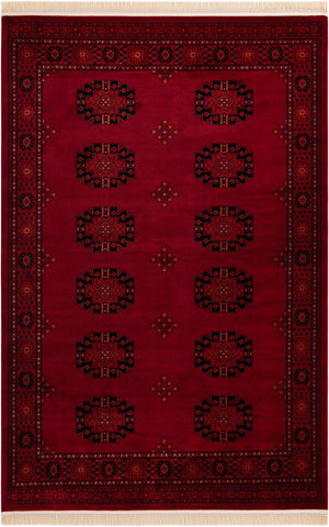 Red 7' 1 x 10' Tekke Rectangle Area Rug Classic Traditional Vintage Design Carpet for Living Rooms, Dining, Bedrooms, Office Space for Sale at Rug Engine