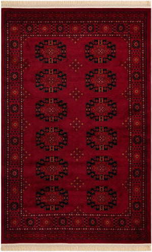 Red 6' 1 x 9' Tekke Rectangle Rug